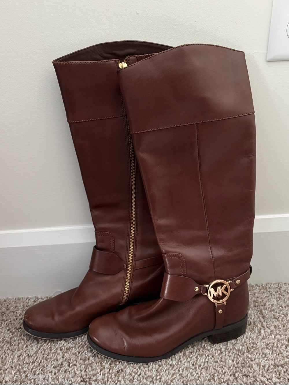 Michael Kors Brown Riding Boots